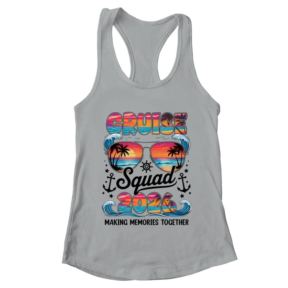 Cruise Squad 2026 Summer Vacation Family Cruise Matching Shirt & Tank Top | teecentury