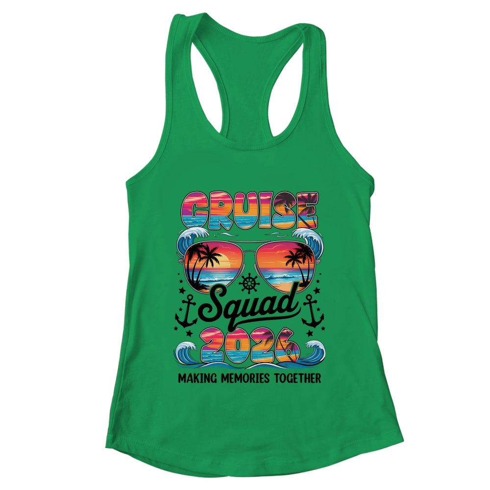 Cruise Squad 2026 Summer Vacation Family Cruise Matching Shirt & Tank Top | teecentury