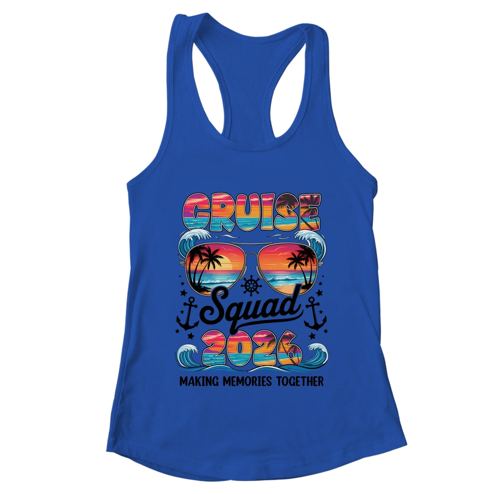 Cruise Squad 2026 Summer Vacation Family Cruise Matching Shirt & Tank Top | teecentury