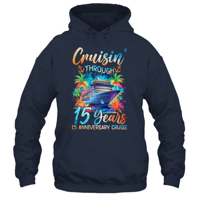 Cruisin Through 15 Years 15th Anniversary Cruise Trip Couple Shirt & Tank Top | teecentury
