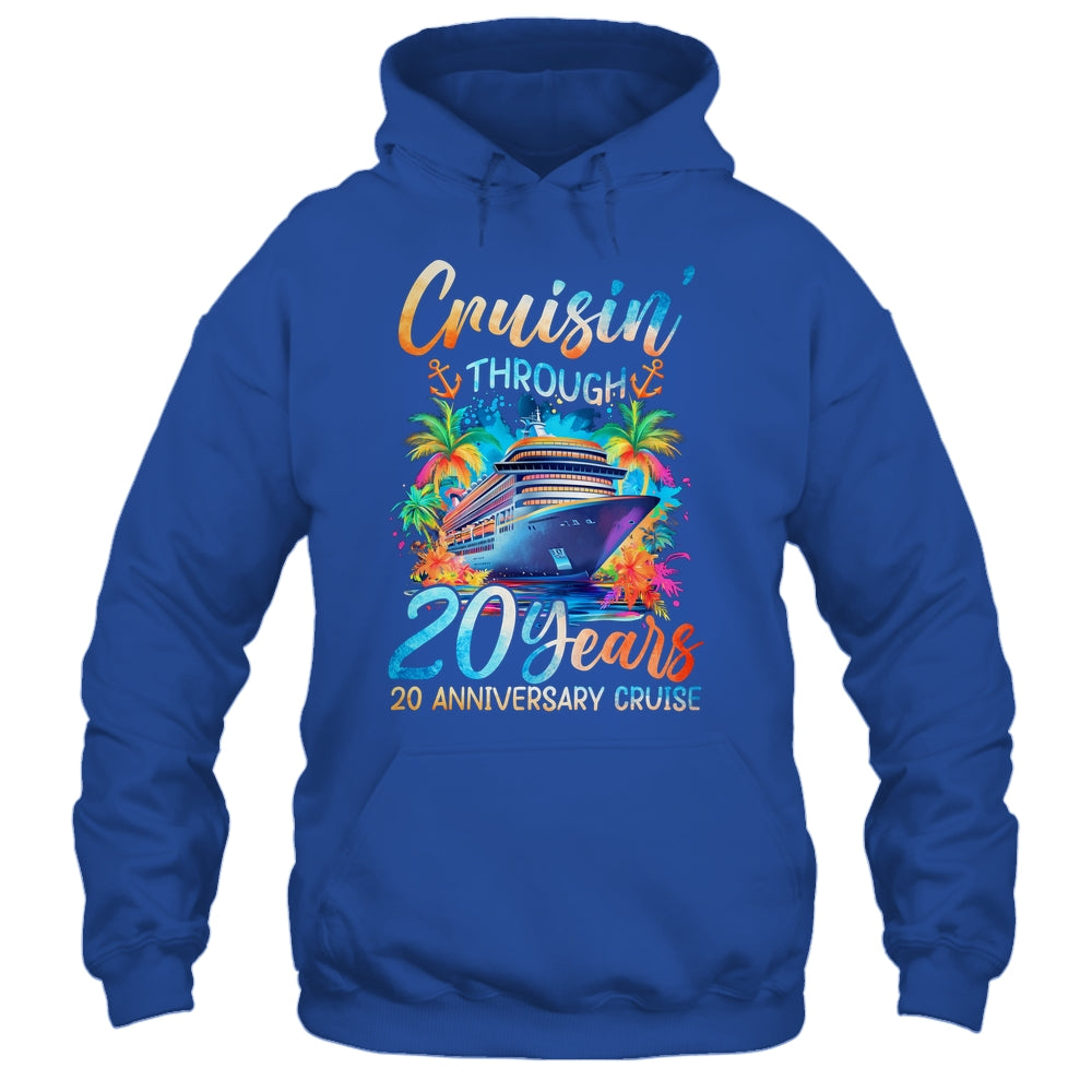 Cruisin Through 20 Years 20th Anniversary Cruise Trip Couple Shirt & Tank Top | teecentury