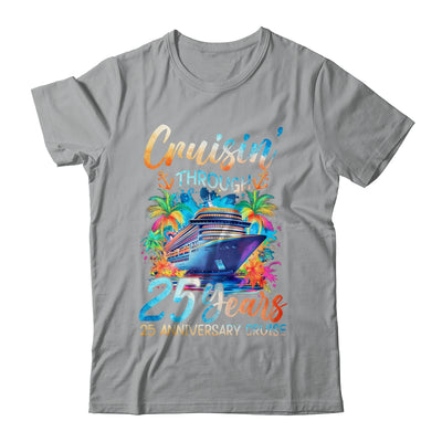 Cruisin Through 25 Years 25th Anniversary Cruise Trip Couple Shirt & Tank Top | teecentury