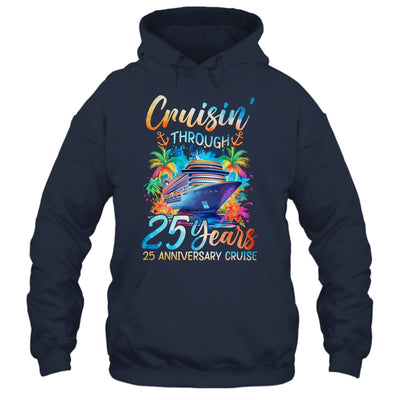Cruisin Through 25 Years 25th Anniversary Cruise Trip Couple Shirt & Tank Top | teecentury
