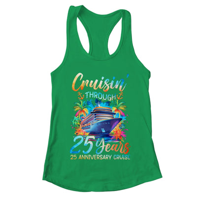 Cruisin Through 25 Years 25th Anniversary Cruise Trip Couple Shirt & Tank Top | teecentury