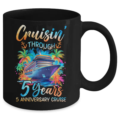 Cruisin Through 5 Years 5th Anniversary Cruise Trip Couple Mug | teecentury