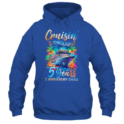 Cruisin Through 5 Years 5th Anniversary Cruise Trip Couple Shirt & Tank Top | teecentury