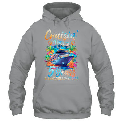 Cruisin Through 5 Years 5th Anniversary Cruise Trip Couple Shirt & Tank Top | teecentury