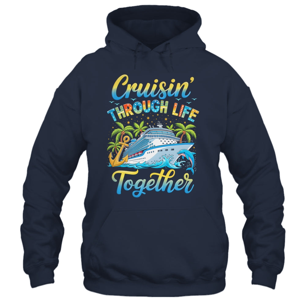Cruisin Through Life Together Husband And Wife Cruise Couple Shirt & Tank Top | teecentury