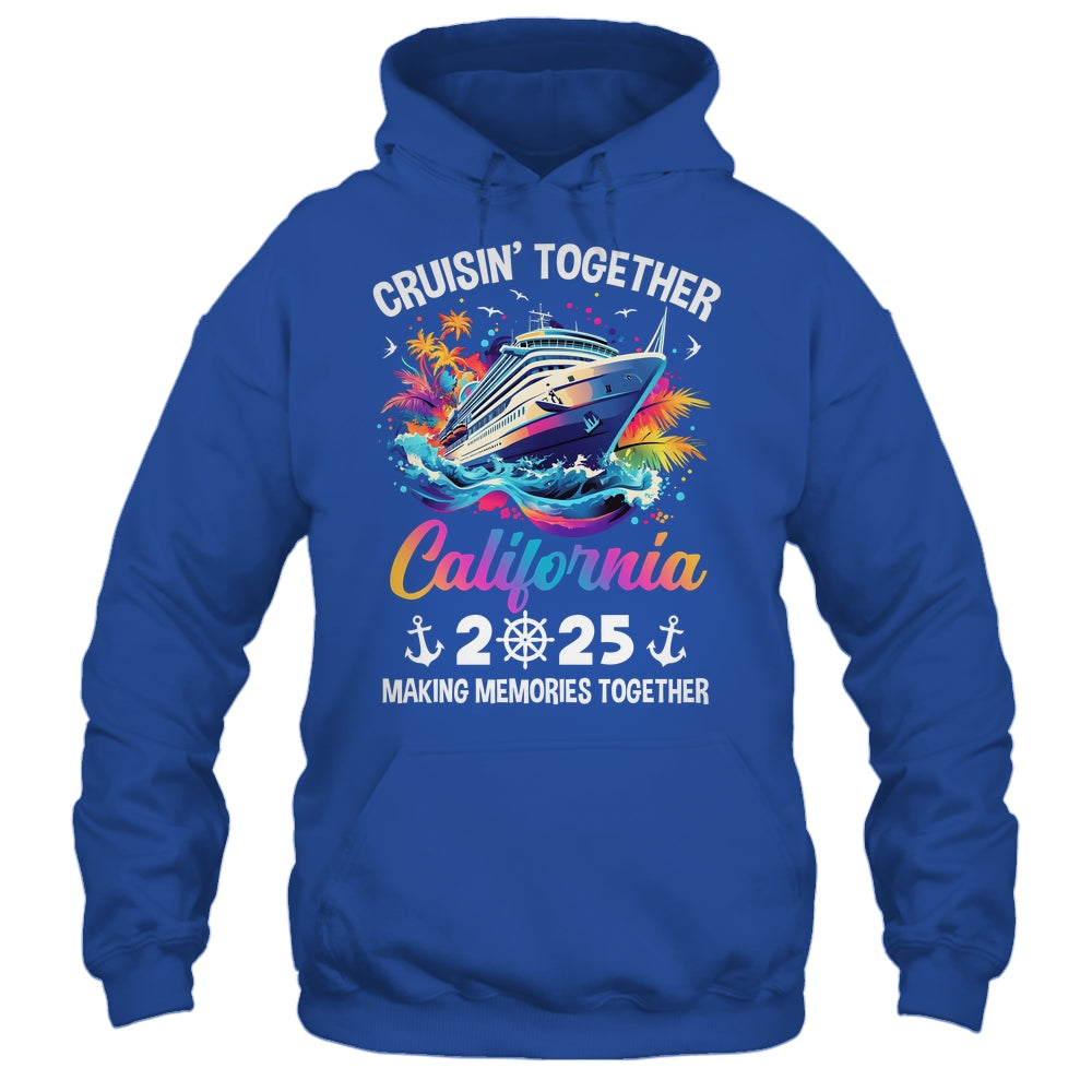 Cruisin Together California Vacation Beach 2025 Memories Squad Shirt & Tank Top | teecentury