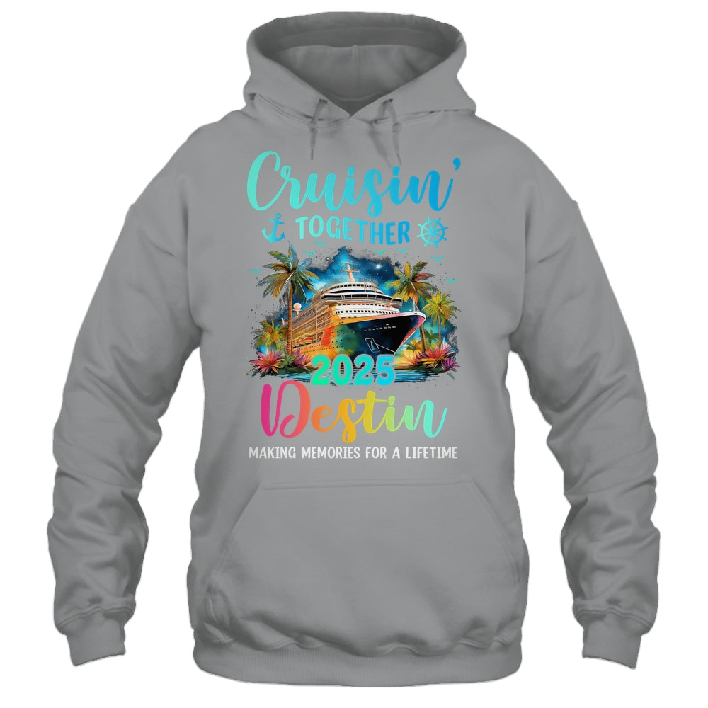 Cruisin' Together Destin 2025 Family Cruise Vacation Shirt & Tank Top | teecentury