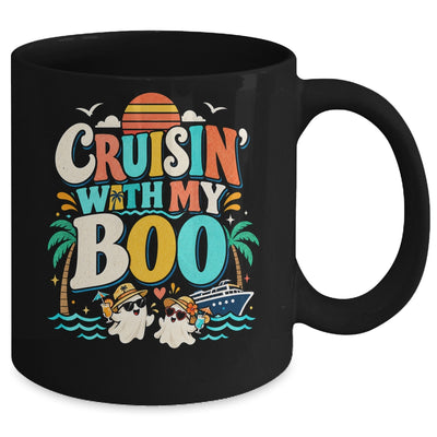 Cruisin' With My Boo Halloween Couples Trip Cruise Funny Mug | teecentury