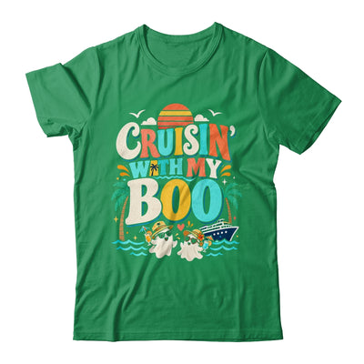Cruisin' With My Boo Halloween Couples Trip Cruise Funny Shirt & Sweatshirt | teecentury