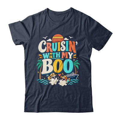 Cruisin' With My Boo Halloween Couples Trip Cruise Funny Shirt & Sweatshirt | teecentury