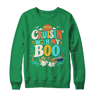 Cruisin' With My Boo Halloween Couples Trip Cruise Funny Shirt & Sweatshirt | teecentury
