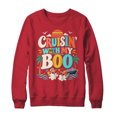 Cruisin' With My Boo Halloween Couples Trip Cruise Funny Shirt & Sweatshirt | teecentury