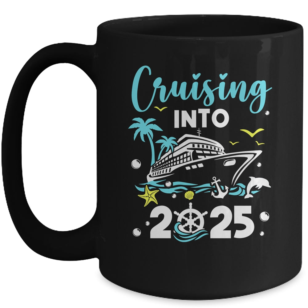 Cruising Into 2025 New Years Cruise New Year's Eve Party Mug | teecentury
