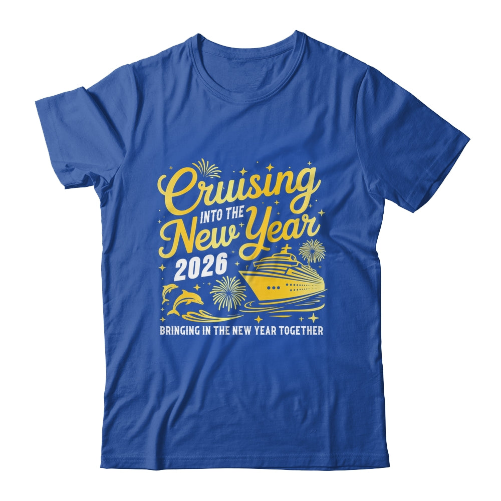 Cruising Into 2026 New Year Party Matching Family Cruise Shirt & Hoodie | teecentury