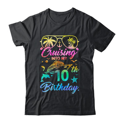 Cruising Into My 10th Birthday Party 10 Years Old Cruise Shirt & Tank Top | teecentury