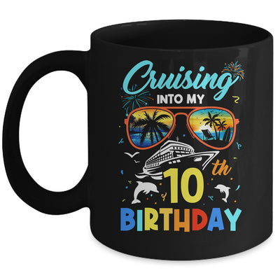 Cruising Into My 10th Birthday Party Cruise 10 Years Old Mug | teecentury