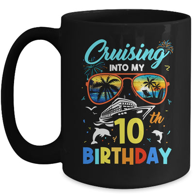Cruising Into My 10th Birthday Party Cruise 10 Years Old Mug | teecentury