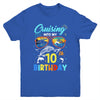 Cruising Into My 10th Birthday Party Cruise 10 Years Old Youth Shirt | teecentury