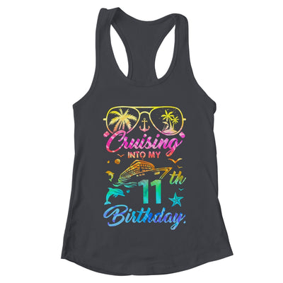 Cruising Into My 11th Birthday Party 11 Years Old Cruise Shirt & Tank Top | teecentury