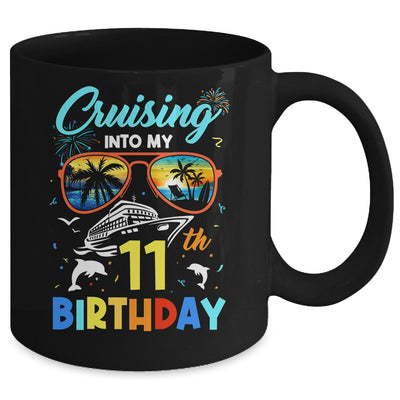 Cruising Into My 11th Birthday Party Cruise 11 Years Old Mug | teecentury