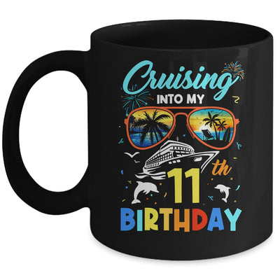 Cruising Into My 11th Birthday Party Cruise 11 Years Old Mug | teecentury