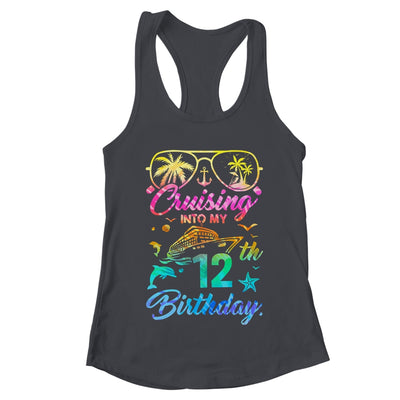 Cruising Into My 12th Birthday Party 12 Years Old Cruise Shirt & Tank Top | teecentury