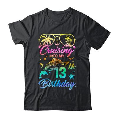 Cruising Into My 13th Birthday Party 13 Years Old Cruise Shirt & Tank Top | teecentury