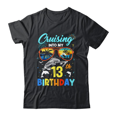 Cruising Into My 13th Birthday Party Cruise 13 Years Old Shirt & Tank Top | teecentury