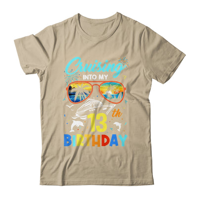 Cruising Into My 13th Birthday Party Cruise 13 Years Old Shirt & Tank Top | teecentury