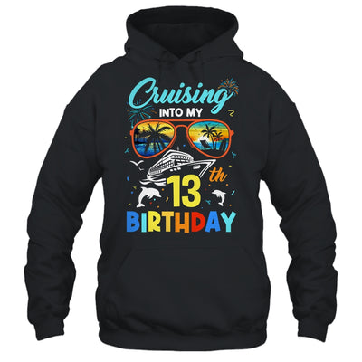 Cruising Into My 13th Birthday Party Cruise 13 Years Old Shirt & Tank Top | teecentury