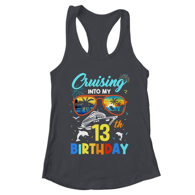 Cruising Into My 13th Birthday Party Cruise 13 Years Old Shirt & Tank Top | teecentury