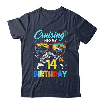 Cruising Into My 14th Birthday Party Cruise 14 Years Old Shirt & Tank Top | teecentury