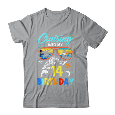 Cruising Into My 14th Birthday Party Cruise 14 Years Old Shirt & Tank Top | teecentury