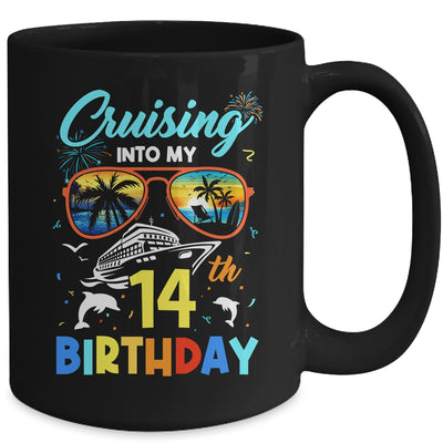 Cruising Into My 14th Birthday Party Cruise 14 Years Old Mug | teecentury