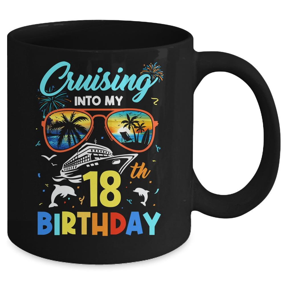 Cruising Into My 18th Birthday Party Cruise 18 Years Old Ceramic Mug 11oz  15oz - Teecentury.com