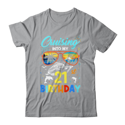 Cruising Into My 21st Birthday Party Cruise 21 Years Old Shirt & Tank Top | teecentury