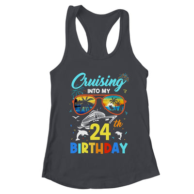 Cruising Into My 24th Birthday Party Cruise 24 Years Old Shirt & Tank Top | teecentury