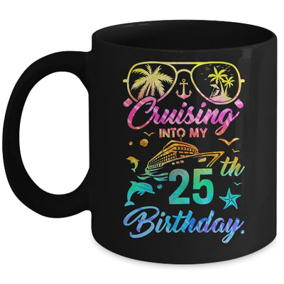 Cruising Into My 25th Birthday Party 25 Years Old Cruise Mug | teecentury