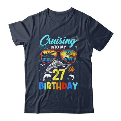 Cruising Into My 27th Birthday Party Cruise 27 Years Old Shirt & Tank Top | teecentury
