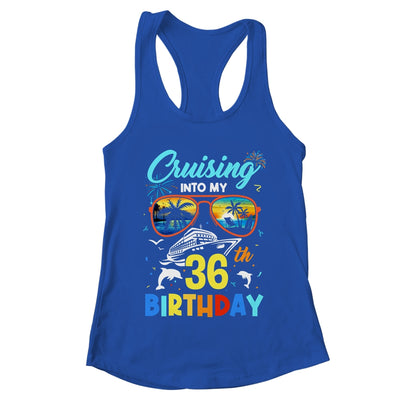 Cruising Into My 36th Birthday Party Cruise 36 Years Old Shirt & Tank Top | teecentury