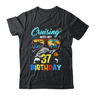 Cruising Into My 37th Birthday Party Cruise 37 Years Old Shirt & Tank Top | teecentury