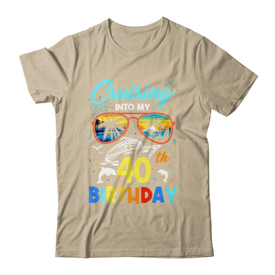 Cruising Into My 40th Birthday Party Cruise 40 Years Old Shirt & Tank Top | teecentury