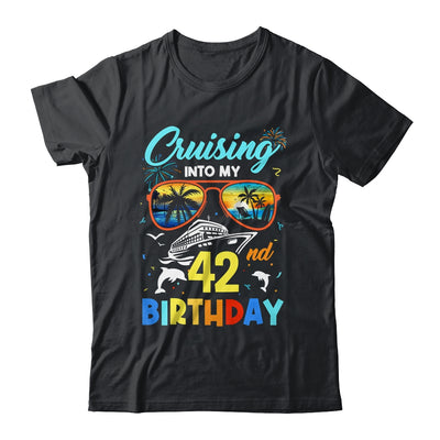 Cruising Into My 42nd Birthday Party Cruise 42 Years Old Shirt & Tank Top | teecentury