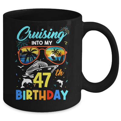 Cruising Into My 47th Birthday Party Cruise 47 Years Old Mug | teecentury