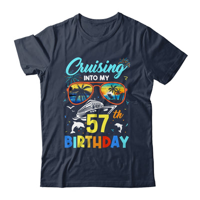 Cruising Into My 57th Birthday Party Cruise 57 Years Old Shirt & Tank Top | teecentury