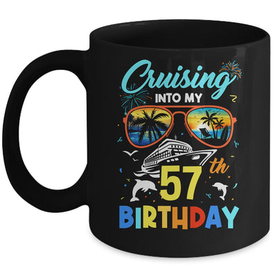 Cruising Into My 57th Birthday Party Cruise 57 Years Old Mug | teecentury