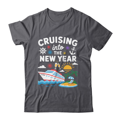 Cruising Into New Year 2026 Match Family Vacation Cruise Shirt & Hoodie | teecentury